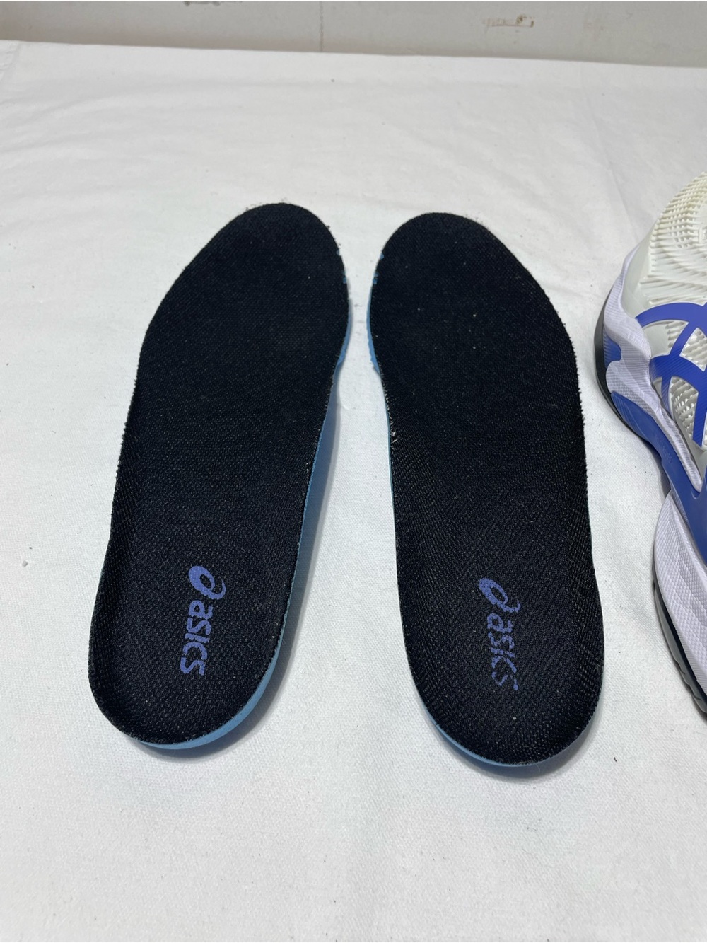 ASICS Gel Resolution 9 Tennis Shoes Mens 11.5 White Blue 1041A370 FlyteFoam - Picture 16 of 16